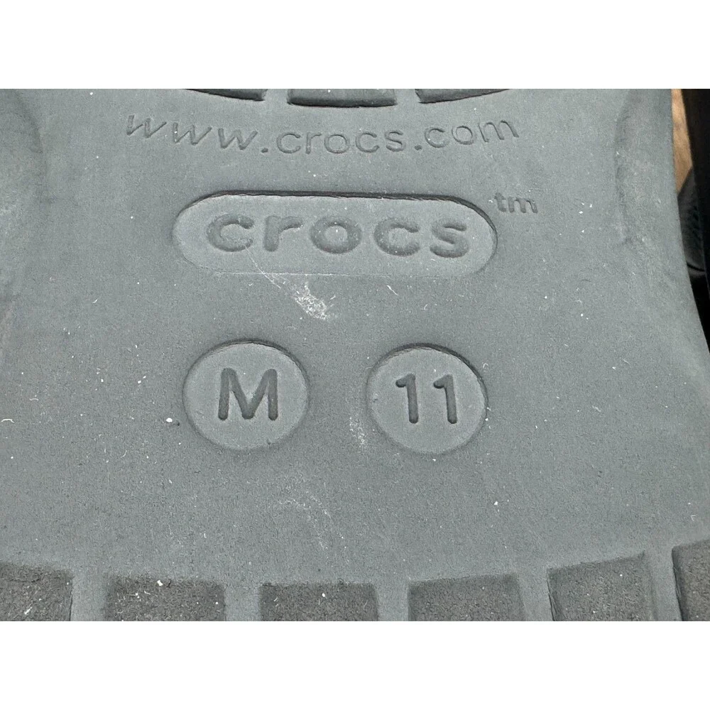 CROCS Men's Classic II Flip Flops Sandals Size Men's 10 Black
